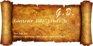Gantner Délibáb névjegykártya